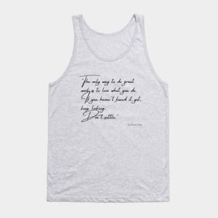 A Quote about Individuality and Success by Steve Jobs Tank Top